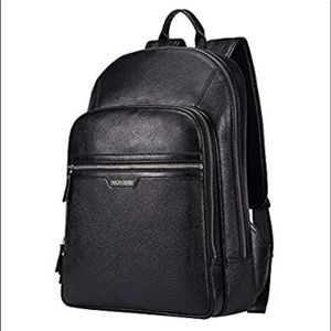Bison Denim Leather Backpack